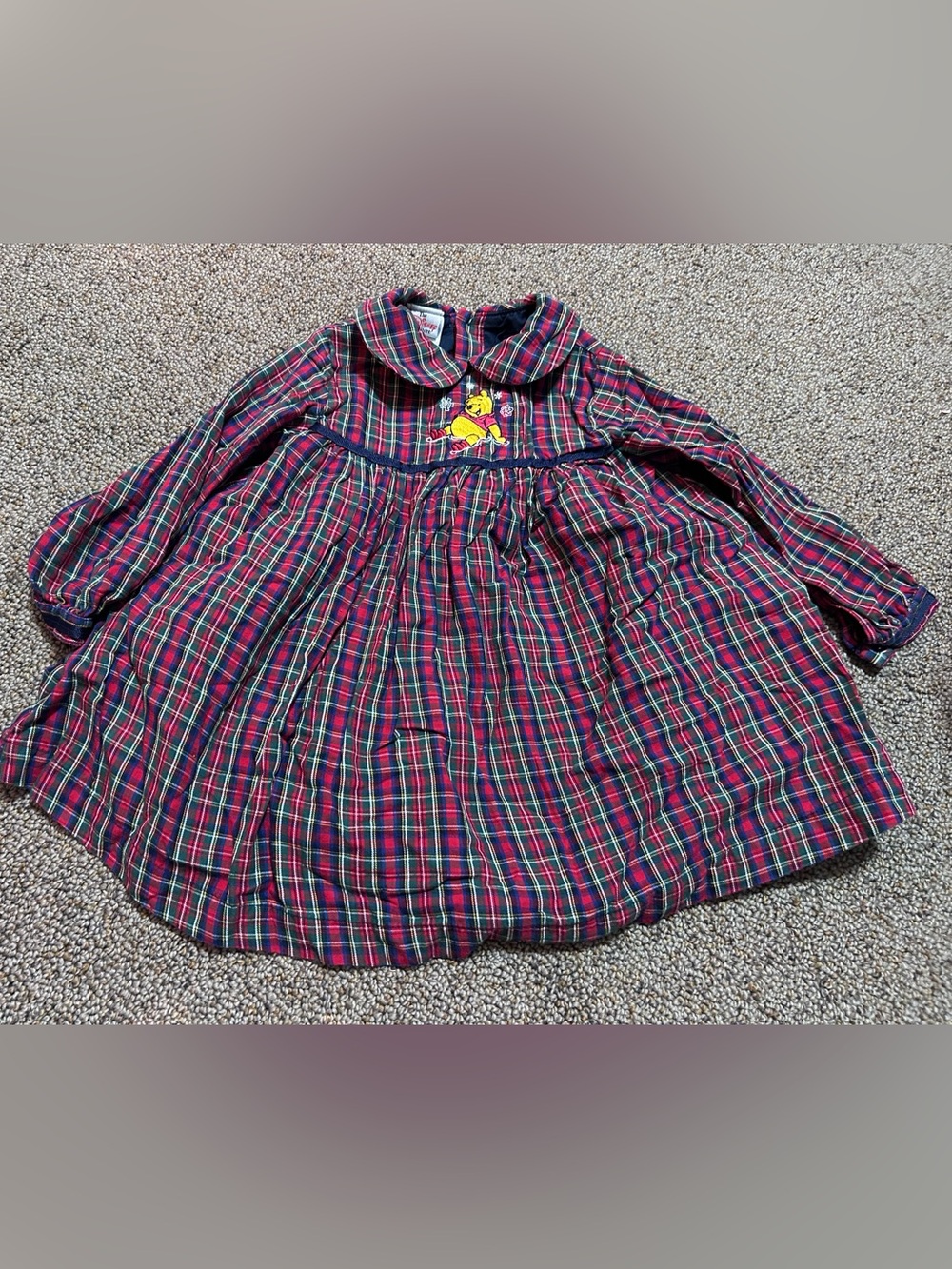 Y2K Disney Store Winnie the Pooh Winter Dress Size 24 Months